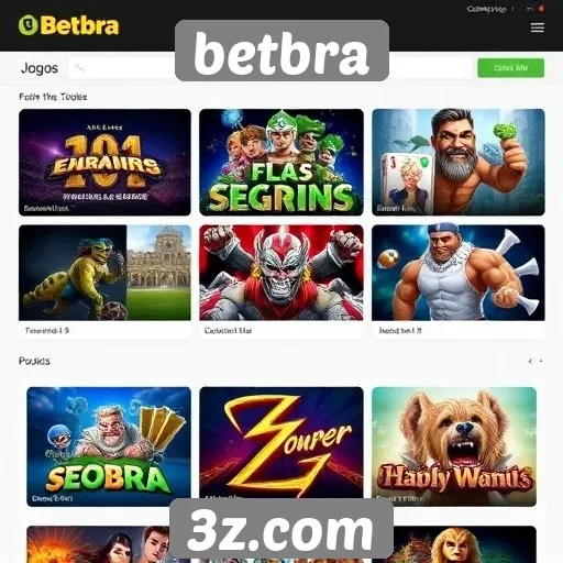 Principais jogos disponíveis na plataforma Betbra